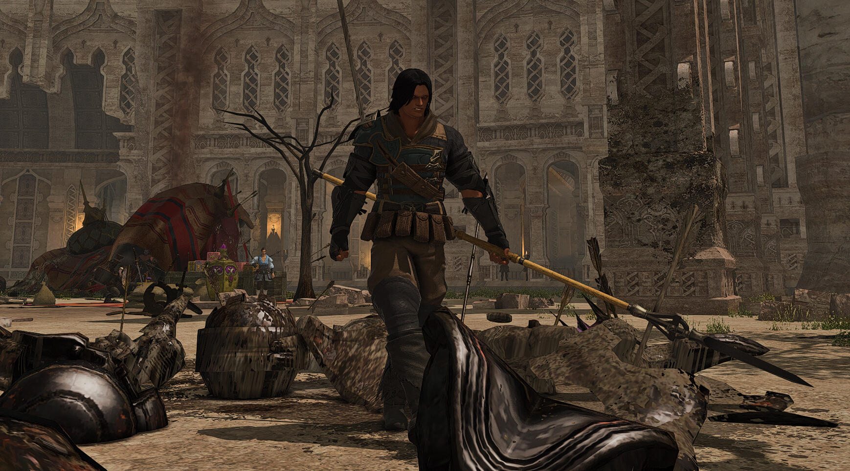 A teenage Kristoff fighting in the Ala Mhigan Civil war